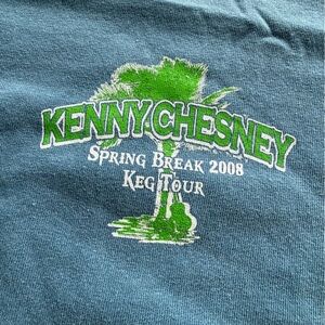 Faded Blue Vintage 2008 Kenny Chesney Tour Tee